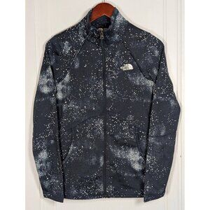 The North Face Women's Black White Speckled Splatter Size Small Full Zip Jacket